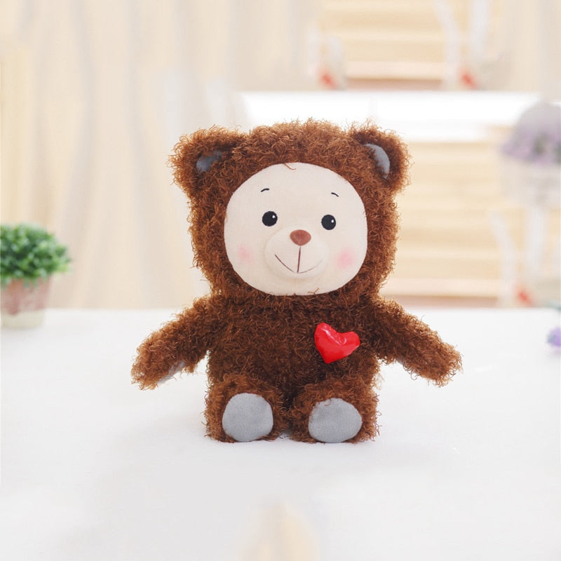35CM Rainbow Ruby Loving Brown Cartoon Teddy Bear