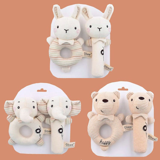 1PC New Born Baby Stroller Plush Rattle Toy