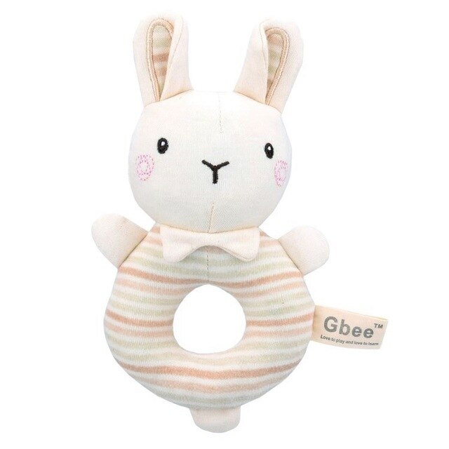 1PC New Born Baby Stroller Plush Rattle Toy