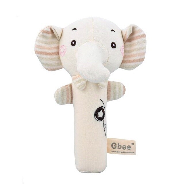1PC New Born Baby Stroller Plush Rattle Toy
