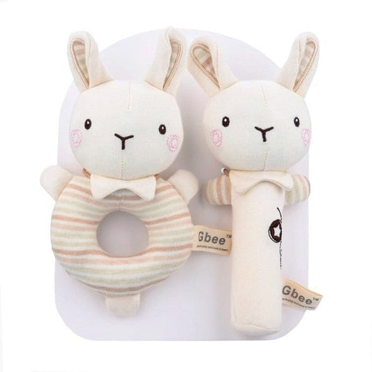 1PC New Born Baby Stroller Plush Rattle Toy