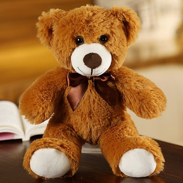 35CM Colorful Bow Tie Bear Doll Plush Toy