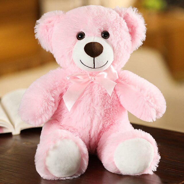 35CM Colorful Bow Tie Bear Doll Plush Toy