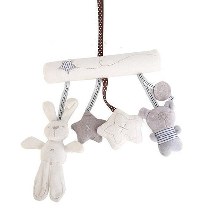 Hanging Rabbit Bed Seat Bell Hand Music Stroller Toys