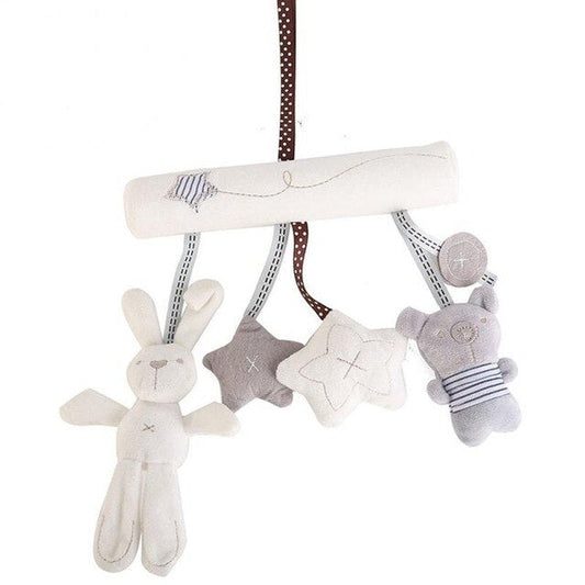 Hanging Rabbit Bed Seat Bell Hand Music Stroller Toys
