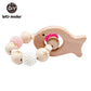 Wooden Crochet Beads Baby Teether
