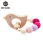 Wooden Crochet Beads Baby Teether