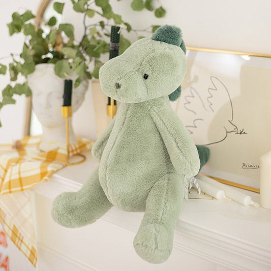 Fluffy Hair Elephants Piggy Brown Teddy Bear