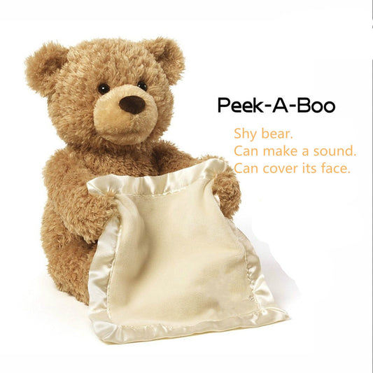 American Peekaboo Electric Voice Over Face Shy Bear