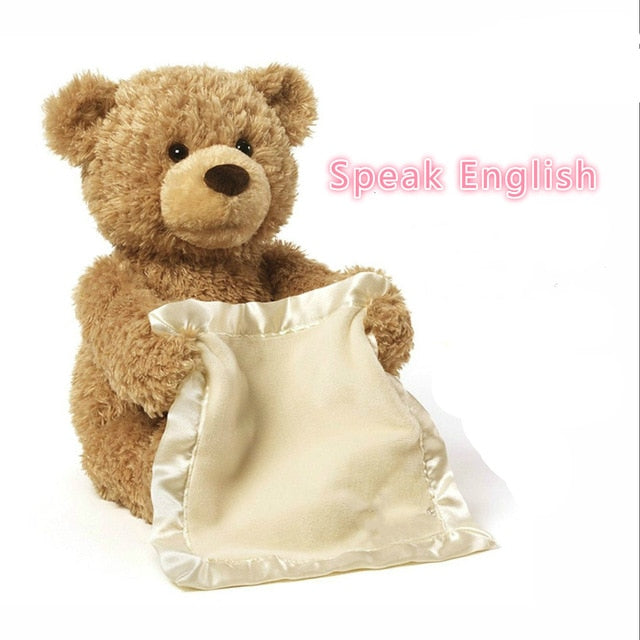 American Peekaboo Electric Voice Over Face Shy Bear