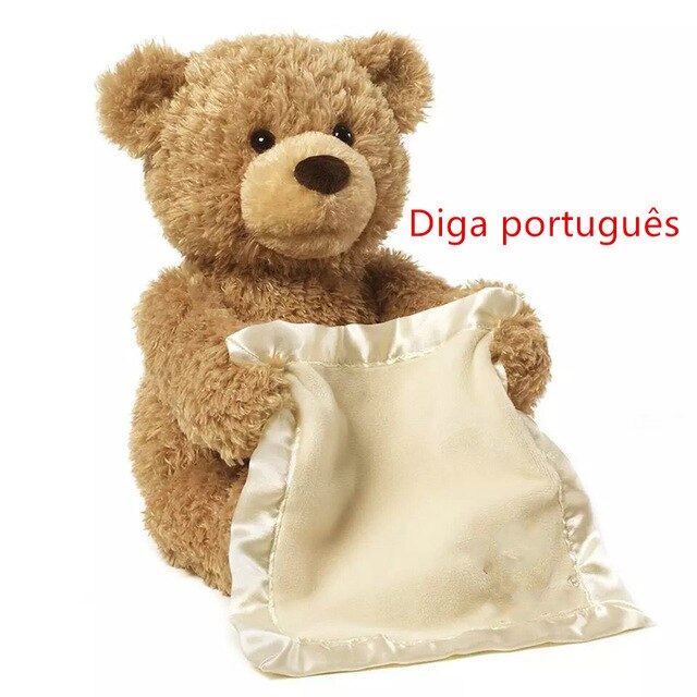 American Peekaboo Electric Voice Over Face Shy Bear