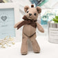 14cm Plush Toys linen Teddy Bear Small Pendant