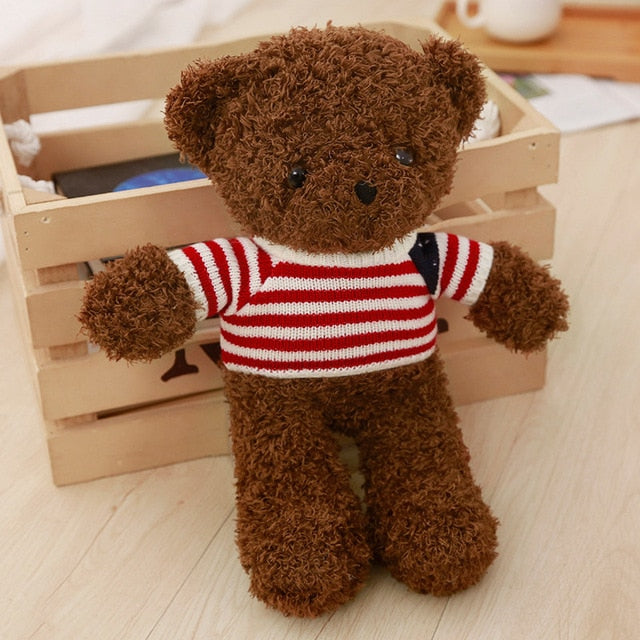 30CM Teddy Bear with Dressing Sweater Ribbon