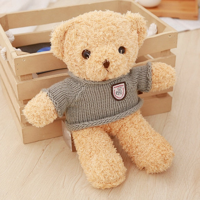 30CM Teddy Bear with Dressing Sweater Ribbon