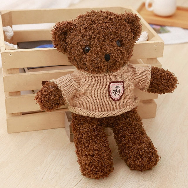 30CM Teddy Bear with Dressing Sweater Ribbon